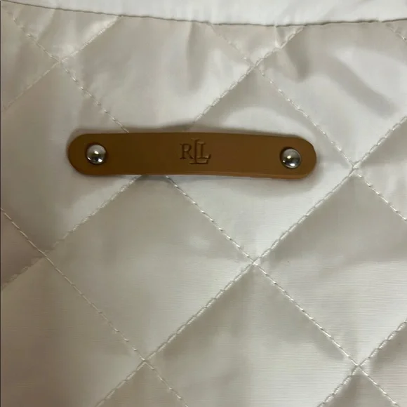 Ralph Lauren NWT Women's Cream Large Quilted Vest - Picture 4 of 8